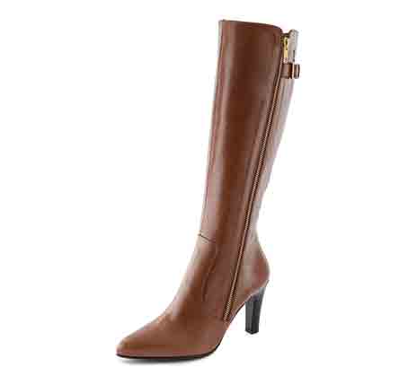 0734 Mid-heel long boot with zip. Trade price £50 - Retail price £150
