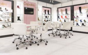 Capollini Stand HFW 1 Harrogate Fashion Week to open 9.30 am Sunday 1st August at Harrogate Convention Centre