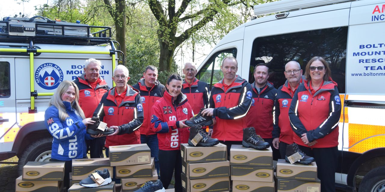 Grubs supplies mountain rescue team with essential footwear