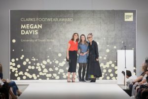 June Graduate Fashion week GFW Megan Davies University of South Wales Clarks Footwear Award Graduate Fashion Week - Clarks Footwear Award