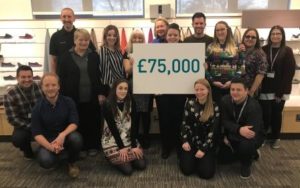 Marie Curie 75k Copy Hotter hit £75,000 fundraising target as they unveil the Marie Curie Tara Shoe for 2019