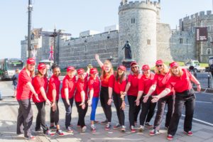 Outside Castle HotterRoyalShoe credit Summer Dean Royal Ambassadors will walk in Hotter comfort on wedding day