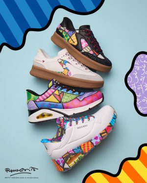 Skechers Romero Britto 3 Skechers partners with critically-acclaimed artist Romero Britto