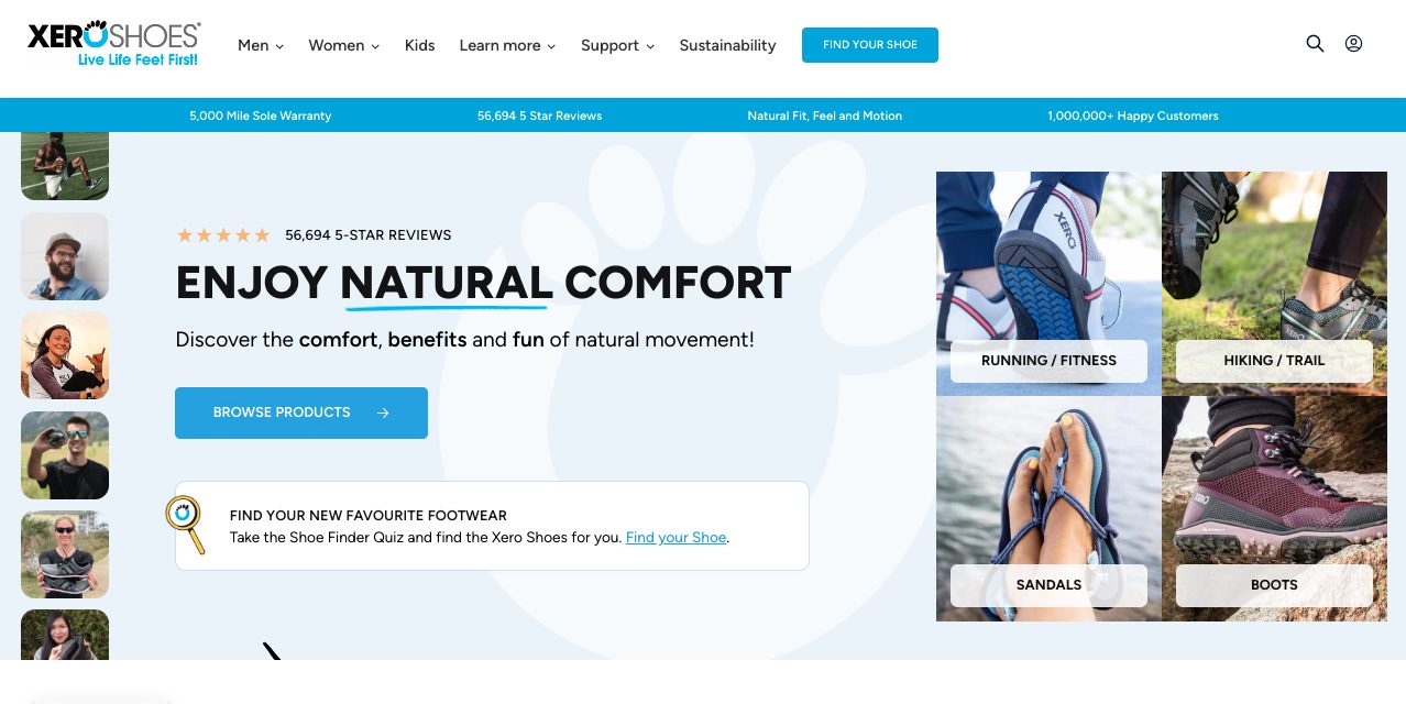 New Xero Shoes UK website to better support UK customers